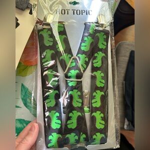 Hot Topic Boys Dinosaur Suspenders